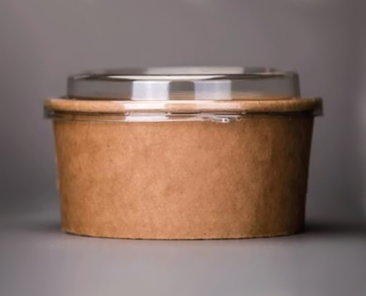 Кришка прозора висока до паперового контейнера для салату 750мл 50шт/уп (4)