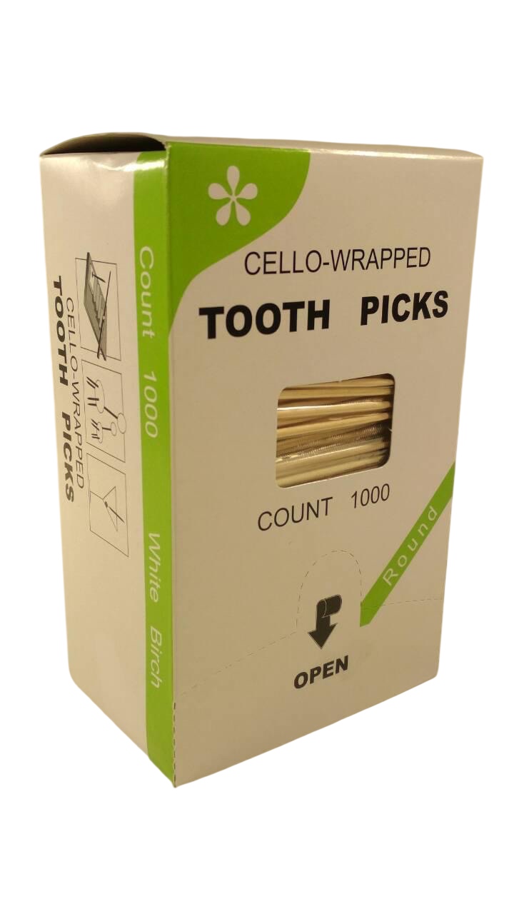 Зубочистки в інд. поліетиленовій уп. 1000шт