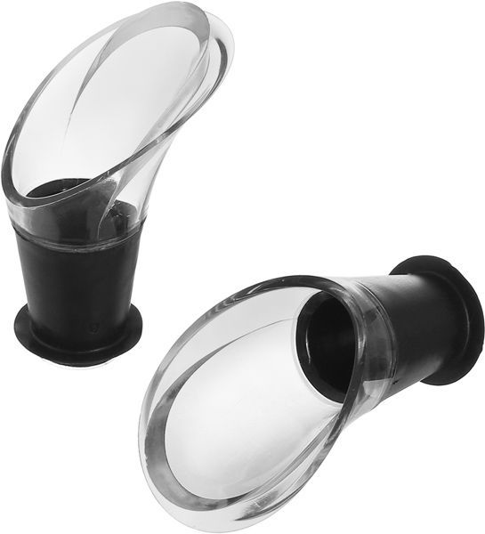 Набір лійок для розливу вина WINE SERVER  CRYSTAL BLACK, 2 шт