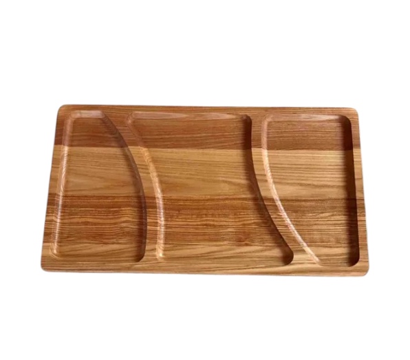 Дерев'яна менажниця на 3 відділення 25х40 см