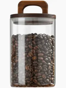 Ємність для зберігання 950мл з дерев’яною кришкою