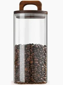 Ємність для зберігання 950мл з дерев’яною кришкою