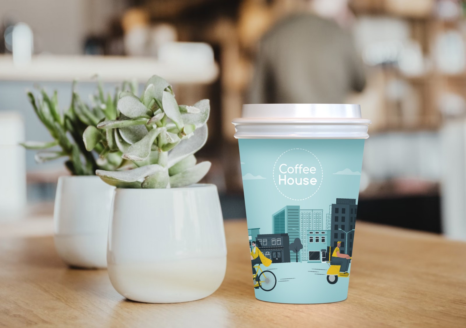Стакан двошаровий з лого Coffee House 250мл (625)