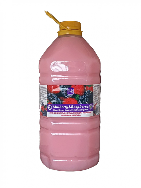 РІдке крем-мило "Mulberry&RAspberry" Шовковиця і малина зі зволожуючим молочком 5л