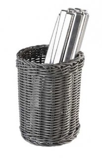 Кошик для приладів APS Tableware.Table Presentation d12 см h15см сіра