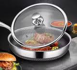 Сковорікда з кришкою 28см. нерж. сталь