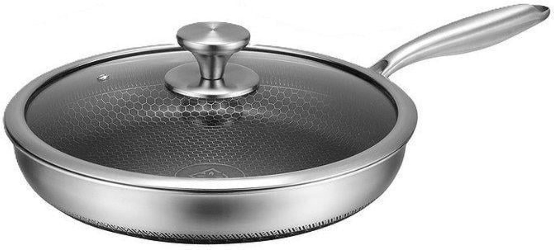 Сковорідка з кришкою н/ж 28 см