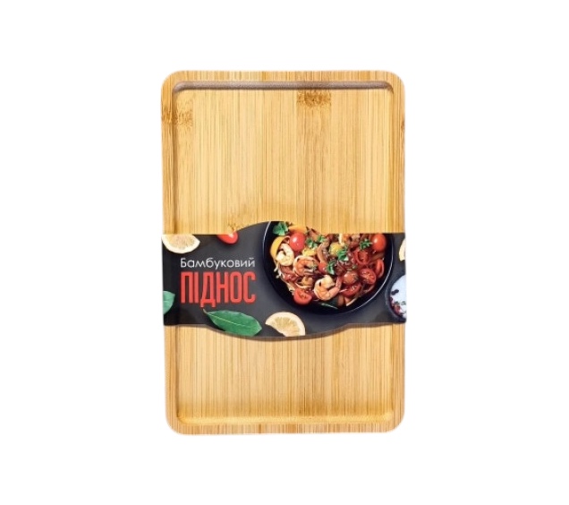 Піднос бамбуковий 24х16х1 см