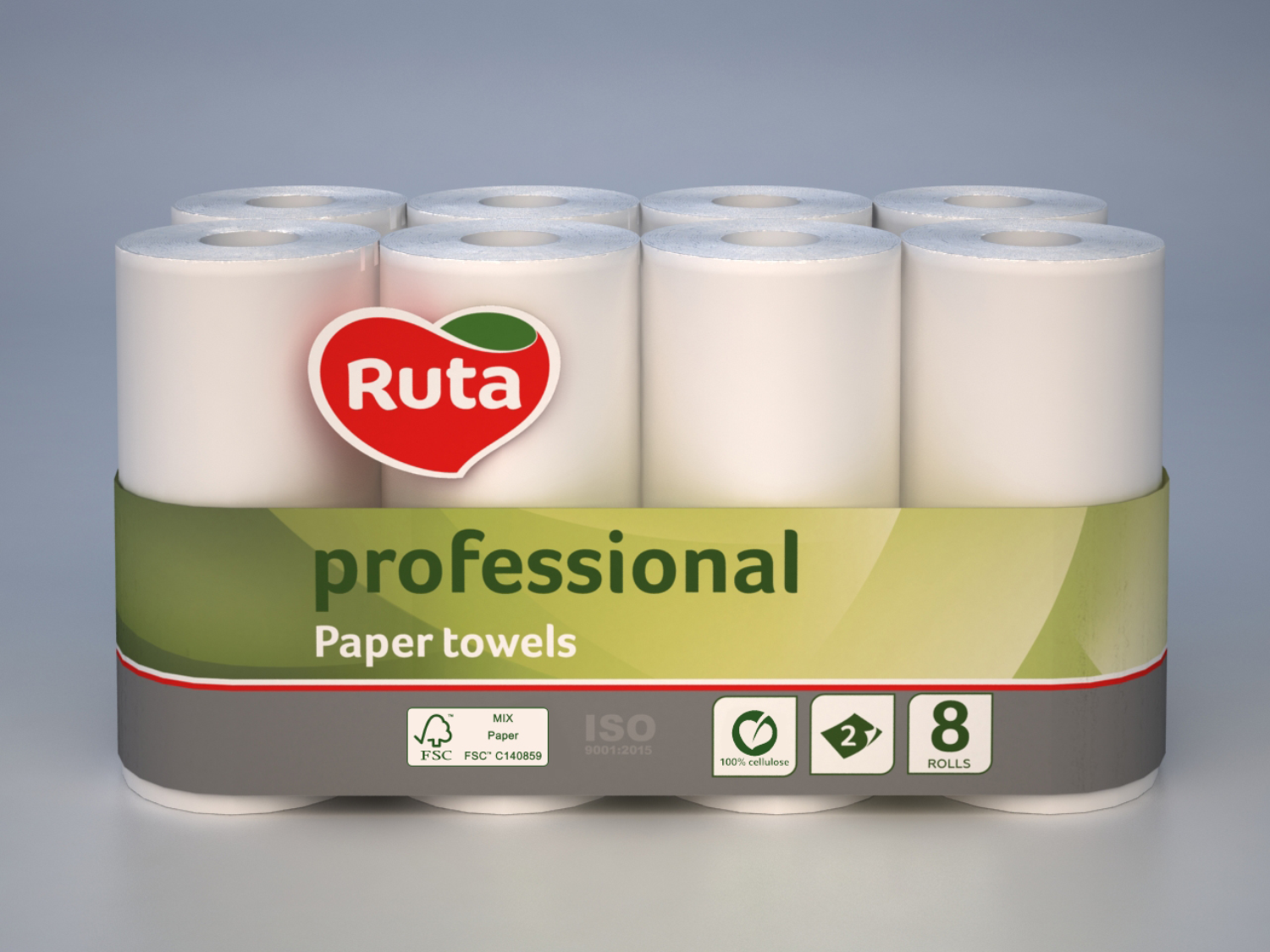Паперові рушники "Ruta Professional" 8шт.  (4)