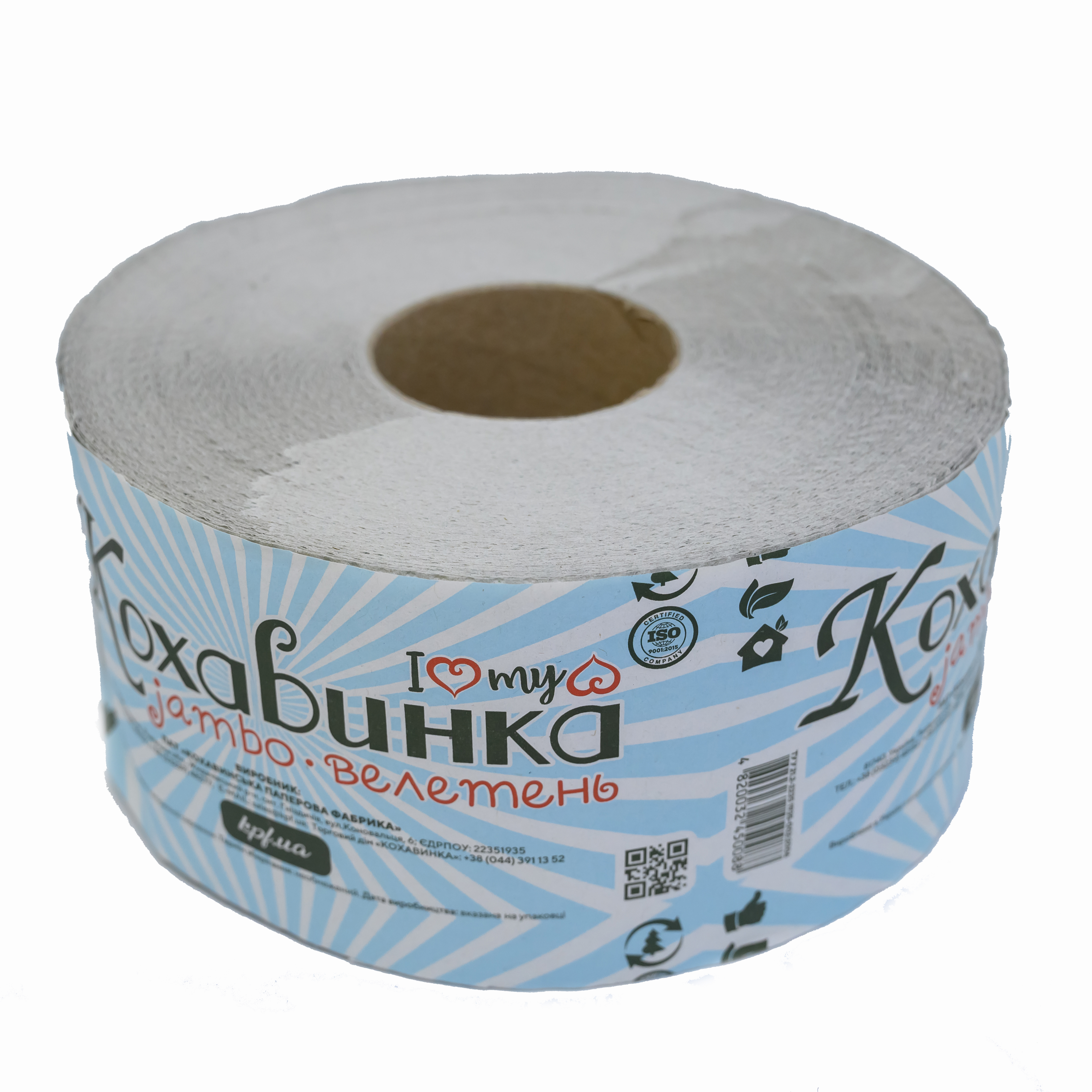 Т.П.  ДЖАМБО на гільзі "Кохавинка" 1шар.  сірий 120 м (8)