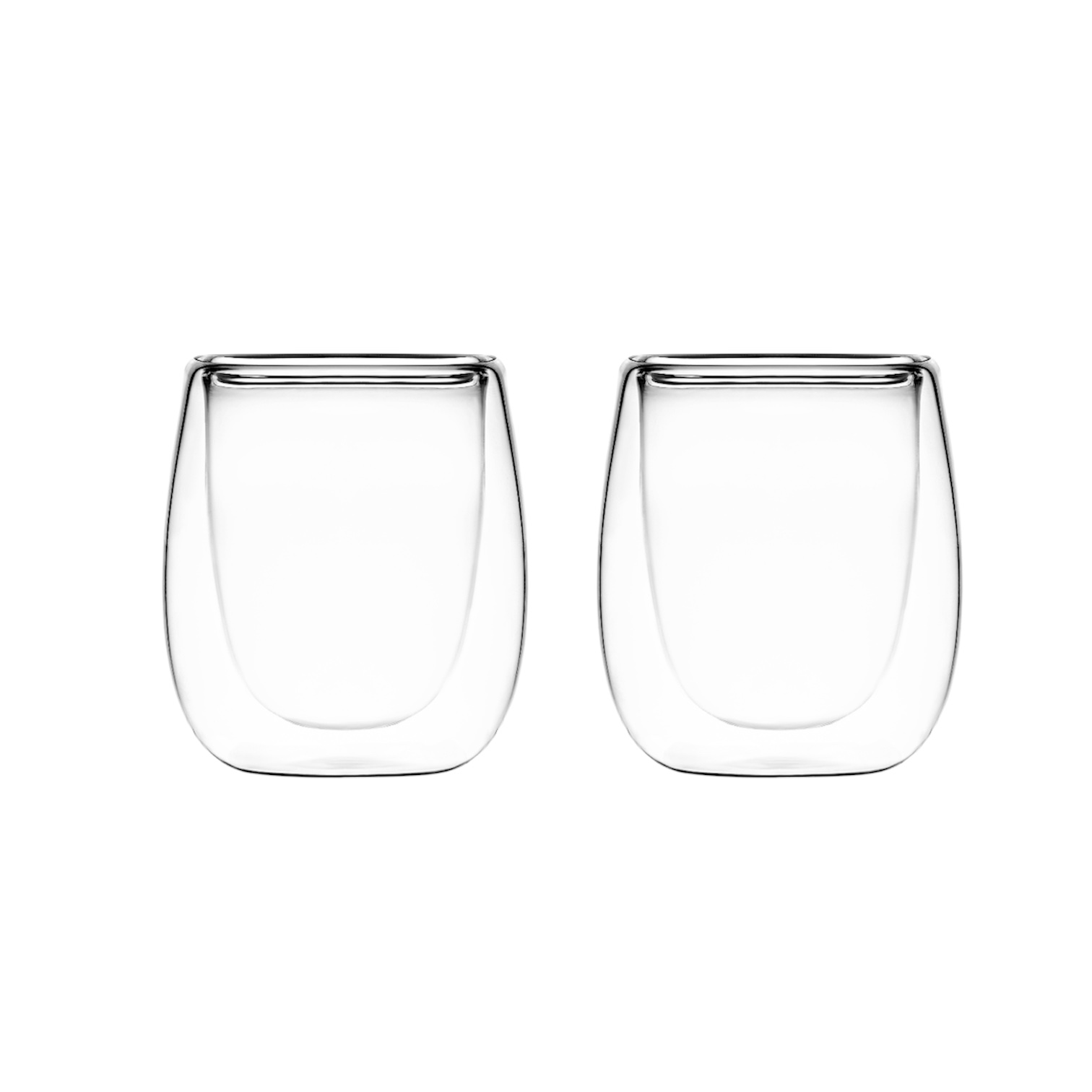 Склянка з подвійними стінками Ardesto 80 мл 2 шт