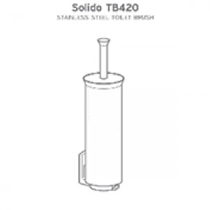 Щітка для унітазу Rixo Solido TB420S сталева