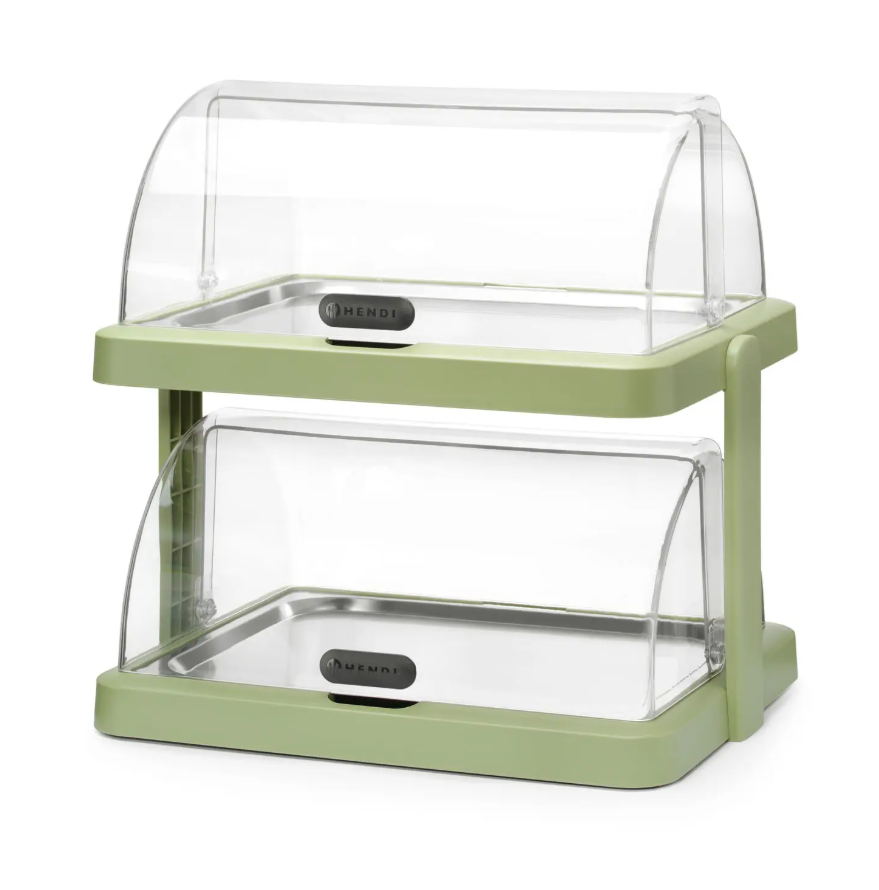 Вітрина охолоджувана подвійна, UNIQ, HENDI, Зелений, 480x355x(H)480мм