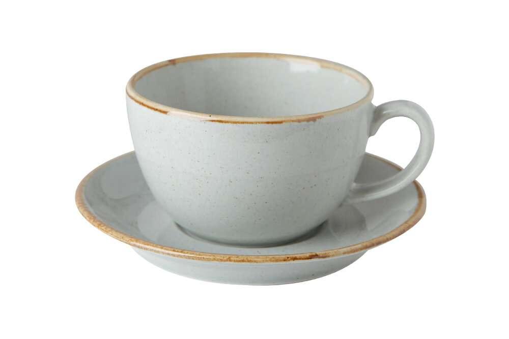 Porland Seasons Gray Чашка чайная 320 мл с блюдцем 160 мм в наборе