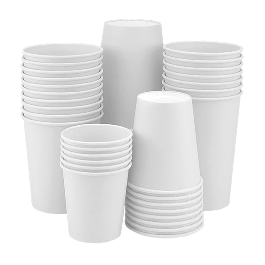Стакан паперовий білий 500мл. 25шт. (32)  / кришка 90