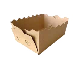 Тарілка-човник паперовий 150*100*70 крафт збірний 100шт/уп (500)