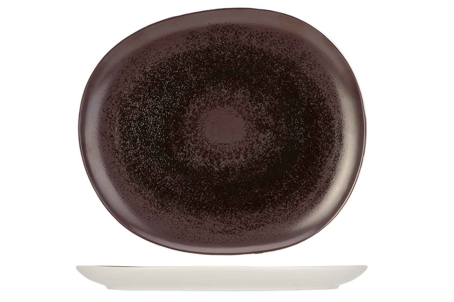 Тарілка десертна овальна Cosy&Trendy Aubergina 23,2X19,8 см баклажанна 7296023