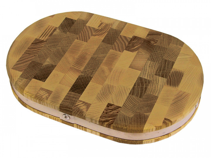 Дошка дерев'яна овальна 450*300*40