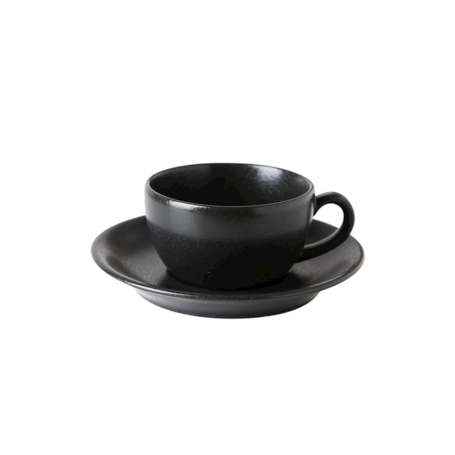 Чашка з блюдцем Porland Seasons Black 190 мл