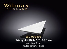 Wilmax.Блюдо трикутне 18,5см