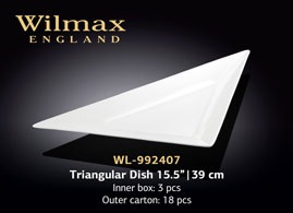 Wilmax.Блюдо трикутне 39см