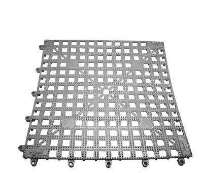 Барний килимок резиновий The Bars 33*33см,  колір срібний