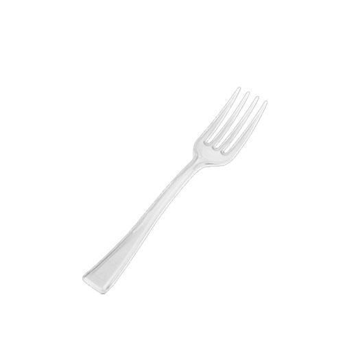 Прикраси пласм. "Виделка" 250шт. ПРОЗОРА