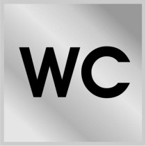 Табличка "Туалет(WC)"10х10см