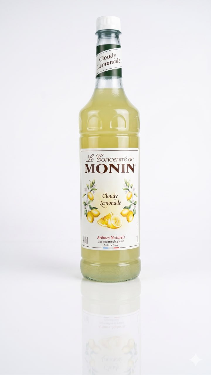 Сироп "MONIN" Клауді лимонад (стевія), ПЕТ 1 л НОВИНКА 2026