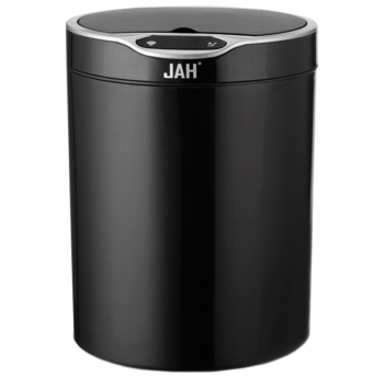 Відро сенсорне кругле пластик PP JAH 12л чорне+ 25x25x32
