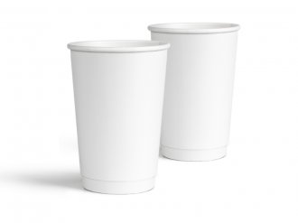 Стакан 2-стінний WHITE 450 мл 20шт/уп  (25) / 90