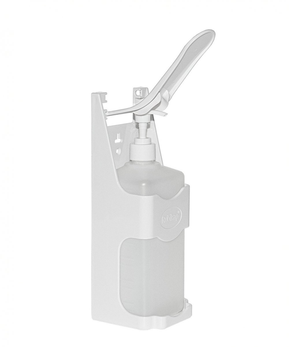 Дозатор ліктьовий для дезинфікуючого засобу 1 л з підвісною підставкою