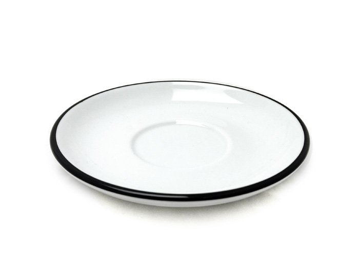 Блюдце Ancap, Verona Colored Rims Black 14,5 см