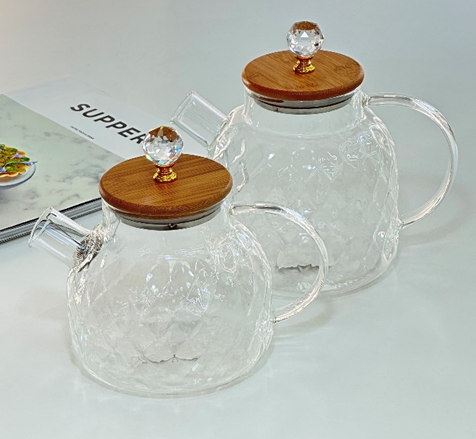 Чайник скляний "Ромбус", 1000 мл, 102-374