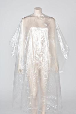 Пеньюар одноразовий п/е (білий/прозорий) 10шт/уп