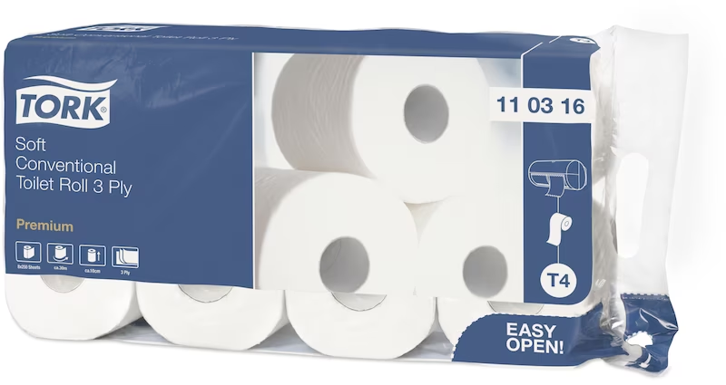 Tork т/п ультрам'який Premium, 3-х шаровий, 250 аркушів, 29.5 м. 8рул (9)