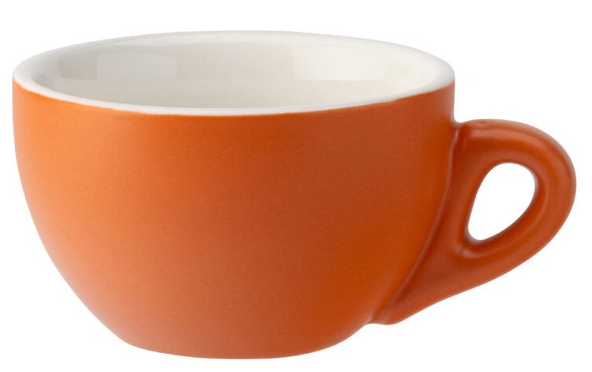 Чашка Utopia 180 мл капучино помаранчева мат