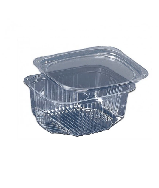 Контейнер з полістирола  ПС-170 з кришкою 134*110*58,5 мм 500мл (600шт/уп)