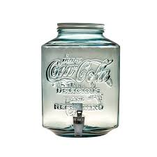 Диспенсер для напоїв з кришкою та краном COCA-COLA, 5 л