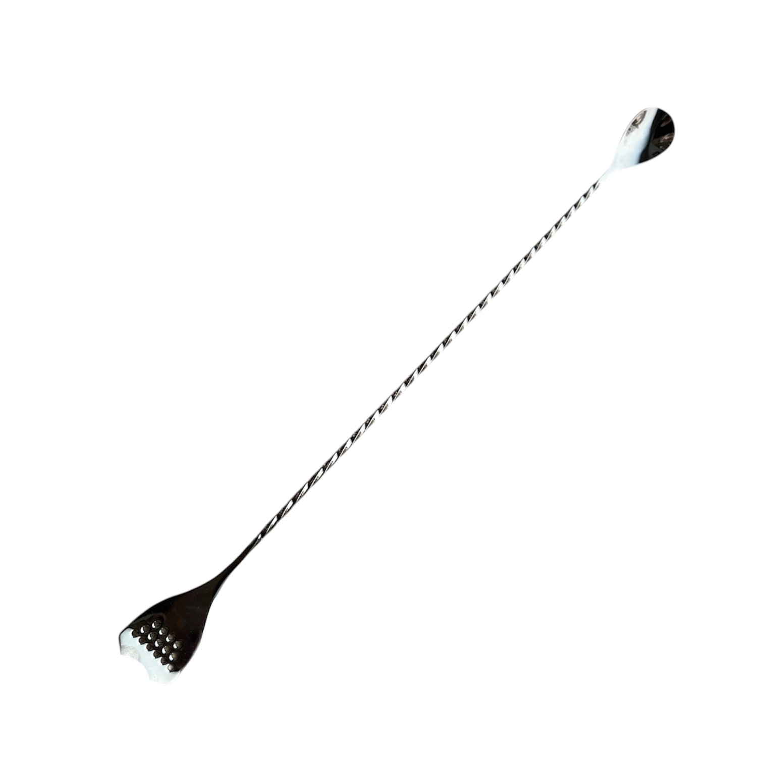 Барна ложка тризуб 40 см чорна