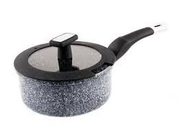 Ковшик з литого алюмінію зі скляною кришкою 1,3л