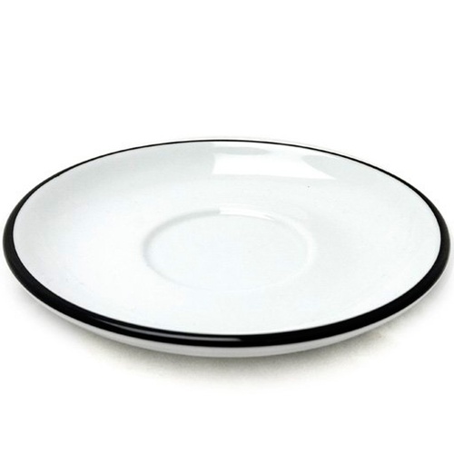 Блюдце Ancap, Verona Colored Rims Black 16,7 см