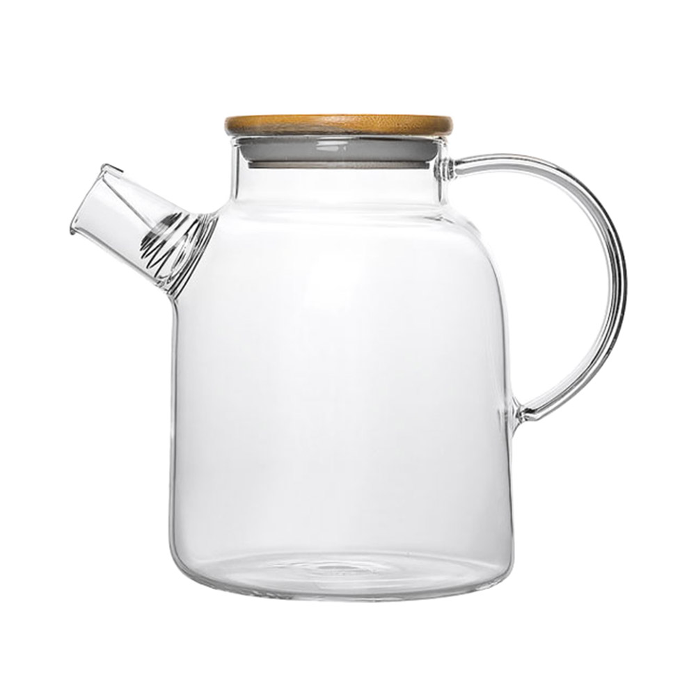 Чайник з бамбуковою кришкою Wilmax Thermo 1600 мл