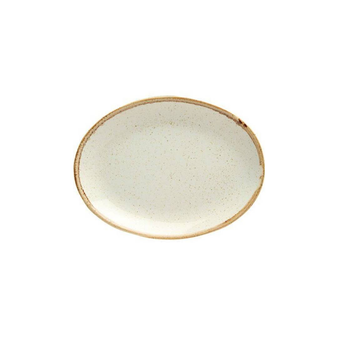 Тарілка овальна Porland Seasons Beige 24х19 см