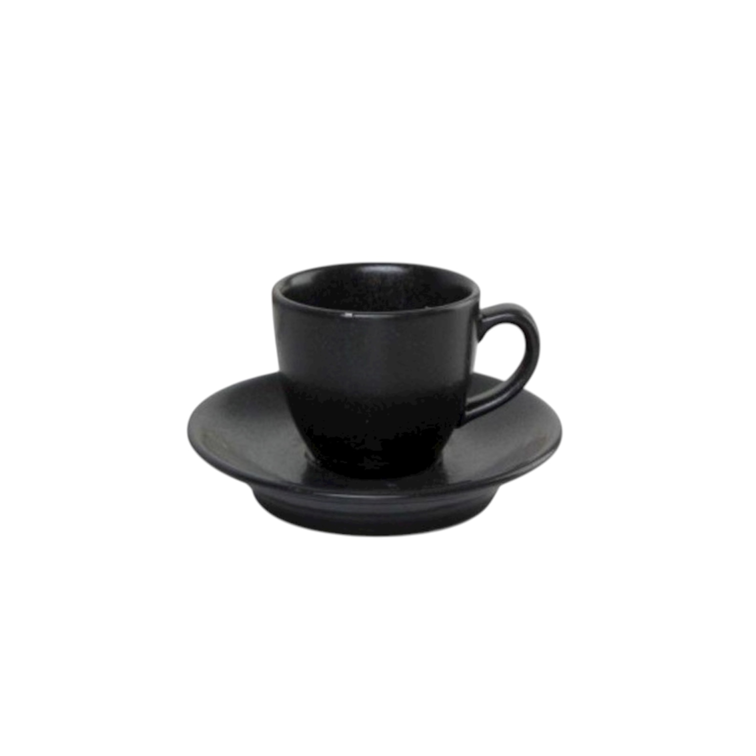 Чашка з блюдцем Porland Seasons Black 80 мл