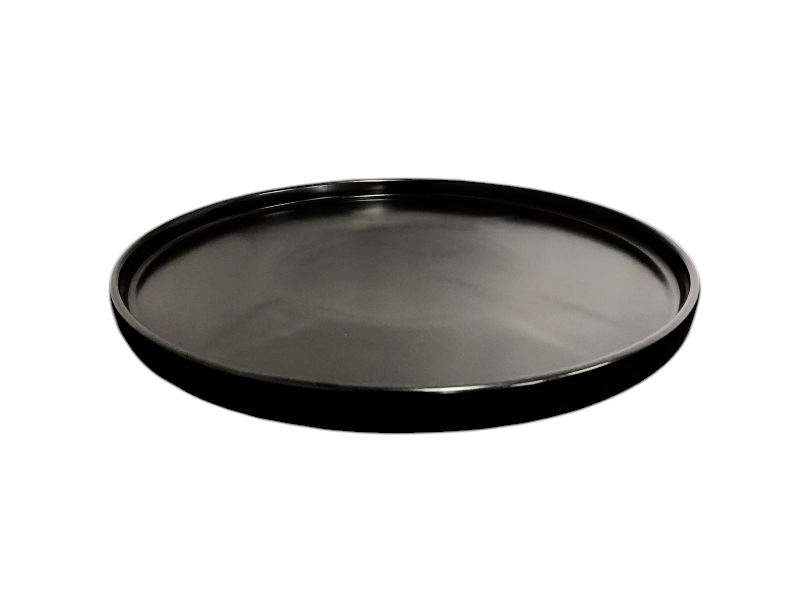 Тарілка кругла вертикальна з бортом 29 см Матово-чорний