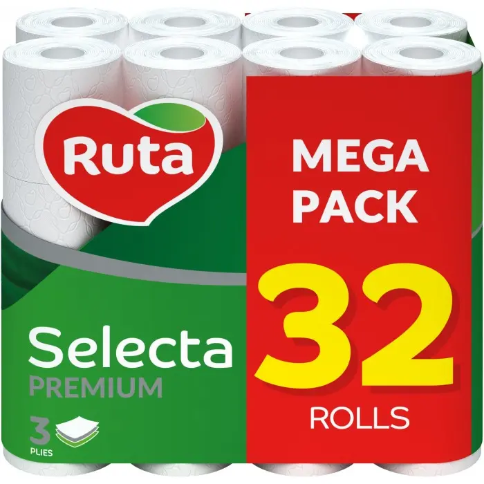 Т/П "РУТА Selecta" 3 шар. білий 32шт