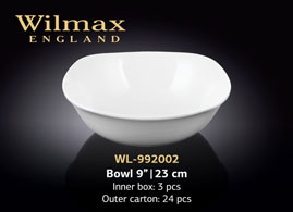Wilmax.Салатник квадратний 23см