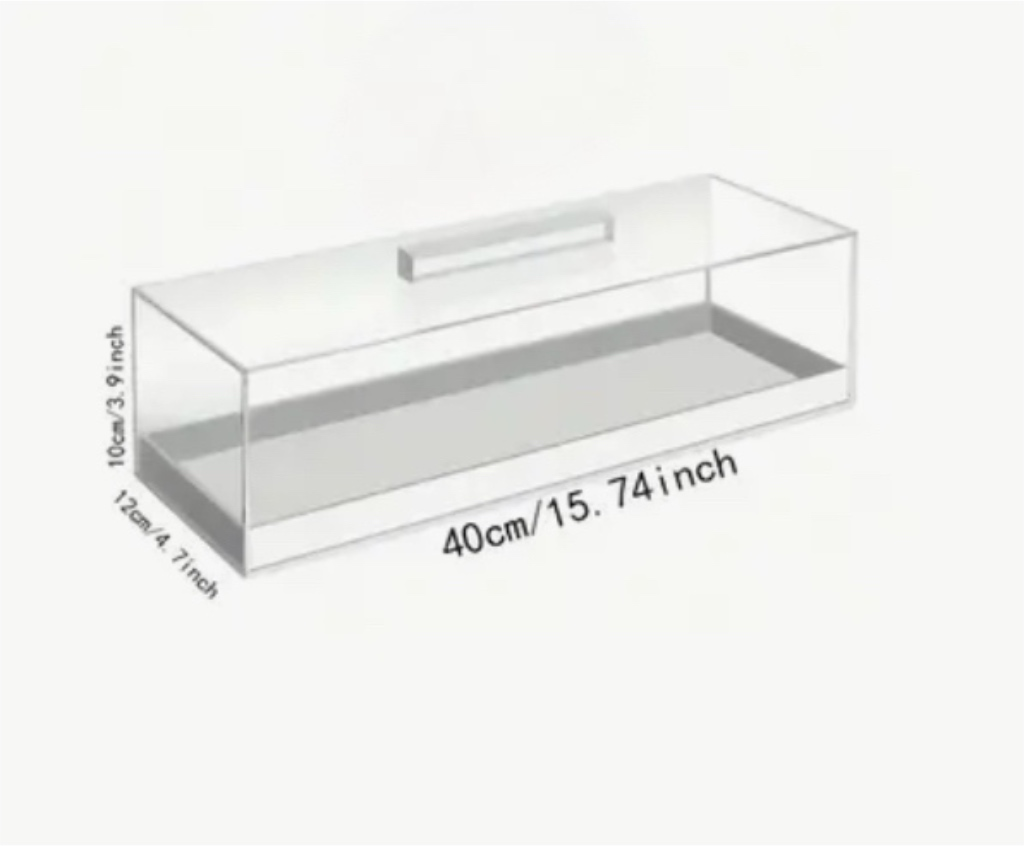 Піднос з кришкою 40х12х10 см акрил