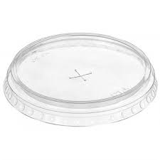 Кришка плоска з Х отвором  до стакана 8oz,10oz, 12oz, 14oz, 16oz, 18oz  (100шт)  (10)